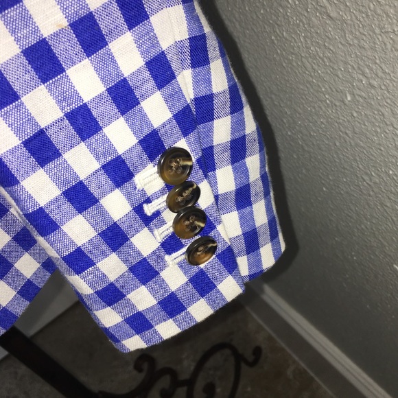 NWT J. Crew Factory Gingham Schoolboy Blazer - Picture 5 of 6